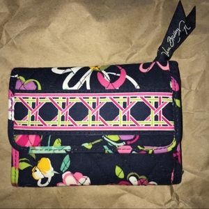 Vera Bradley Riley Compact Wallet in Ribbons